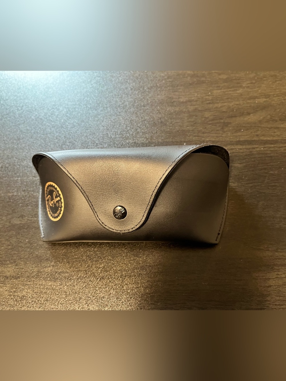Ray-Ban Large Black Leather Sunglasses Case